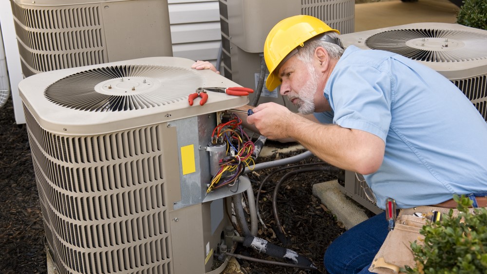 AC repair service by certified HVAC technician