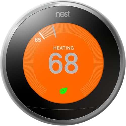 nest thermostat heating on