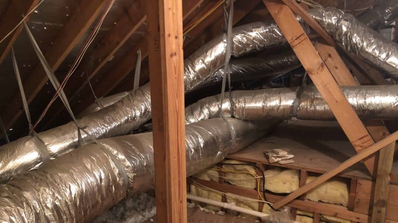 ac ductwork in house attic ac ductwork in house attic