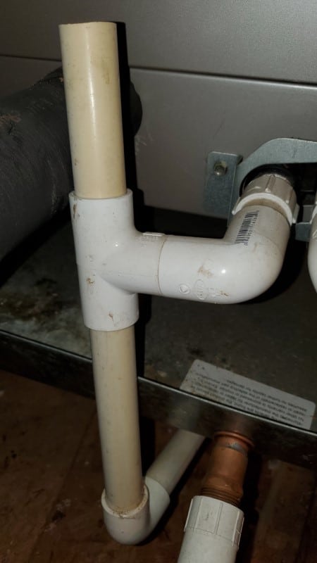 primary condensate drain line