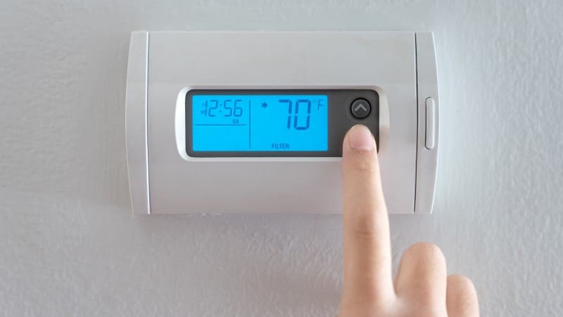 set ac temperature with smart thermostat