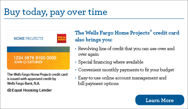 financing provided by Wells Fargo